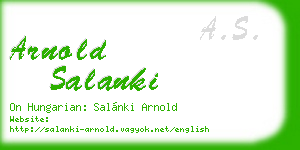 arnold salanki business card